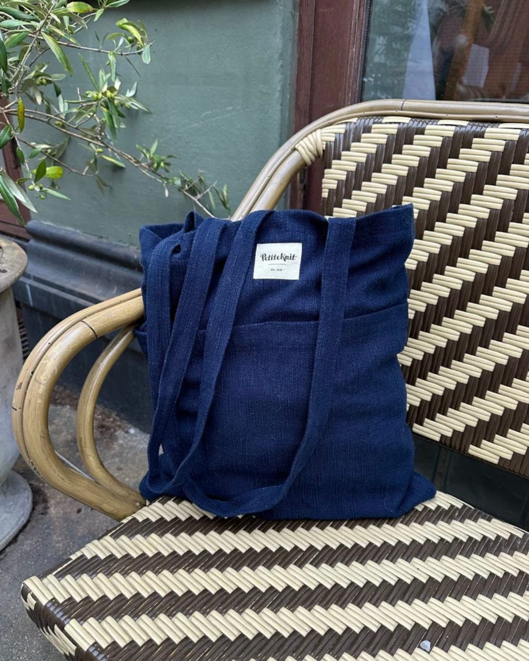 Knitter's Tote Bag - Night Sky by PetiteKnit