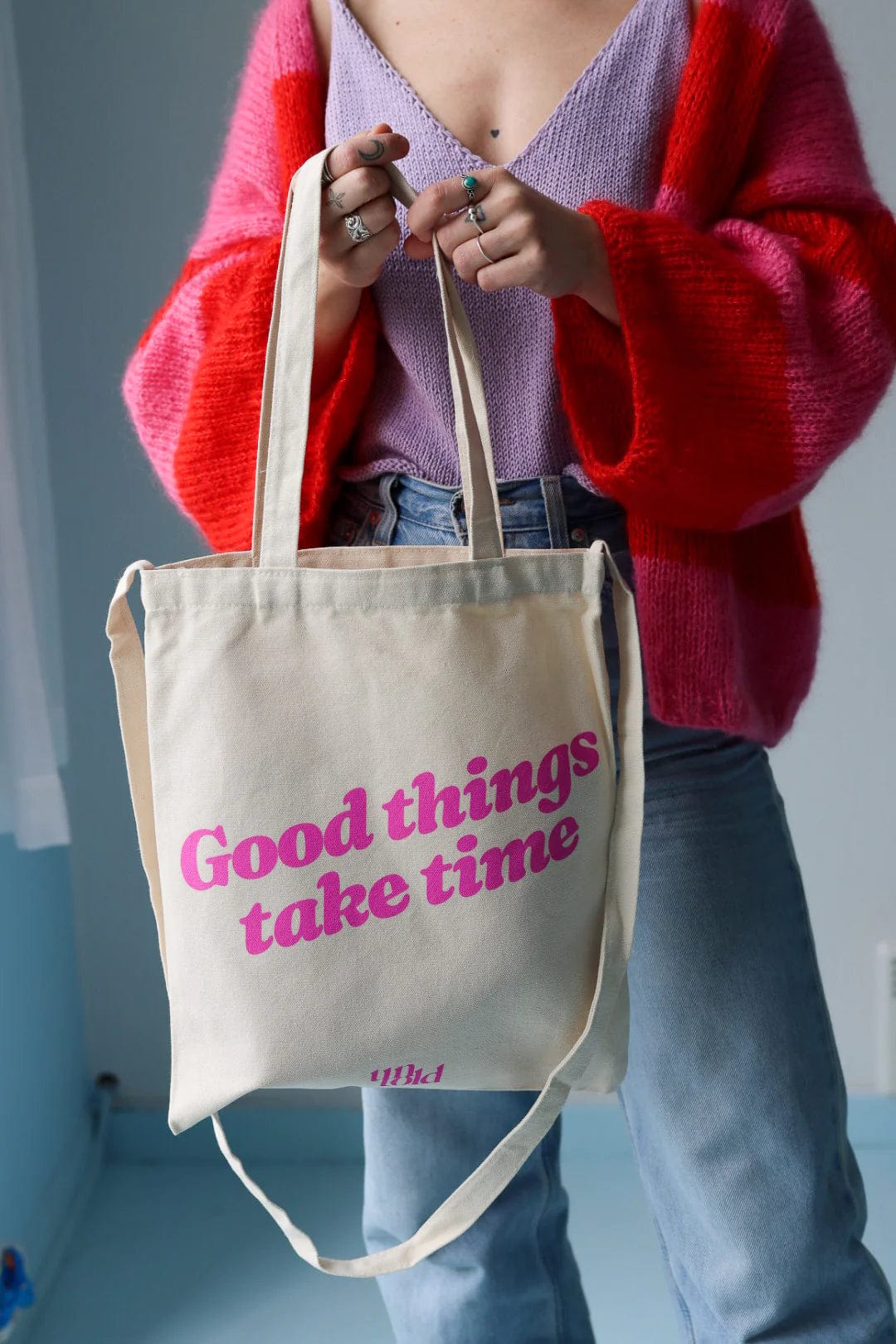 Good Things Take Time Tote bag by Un Told