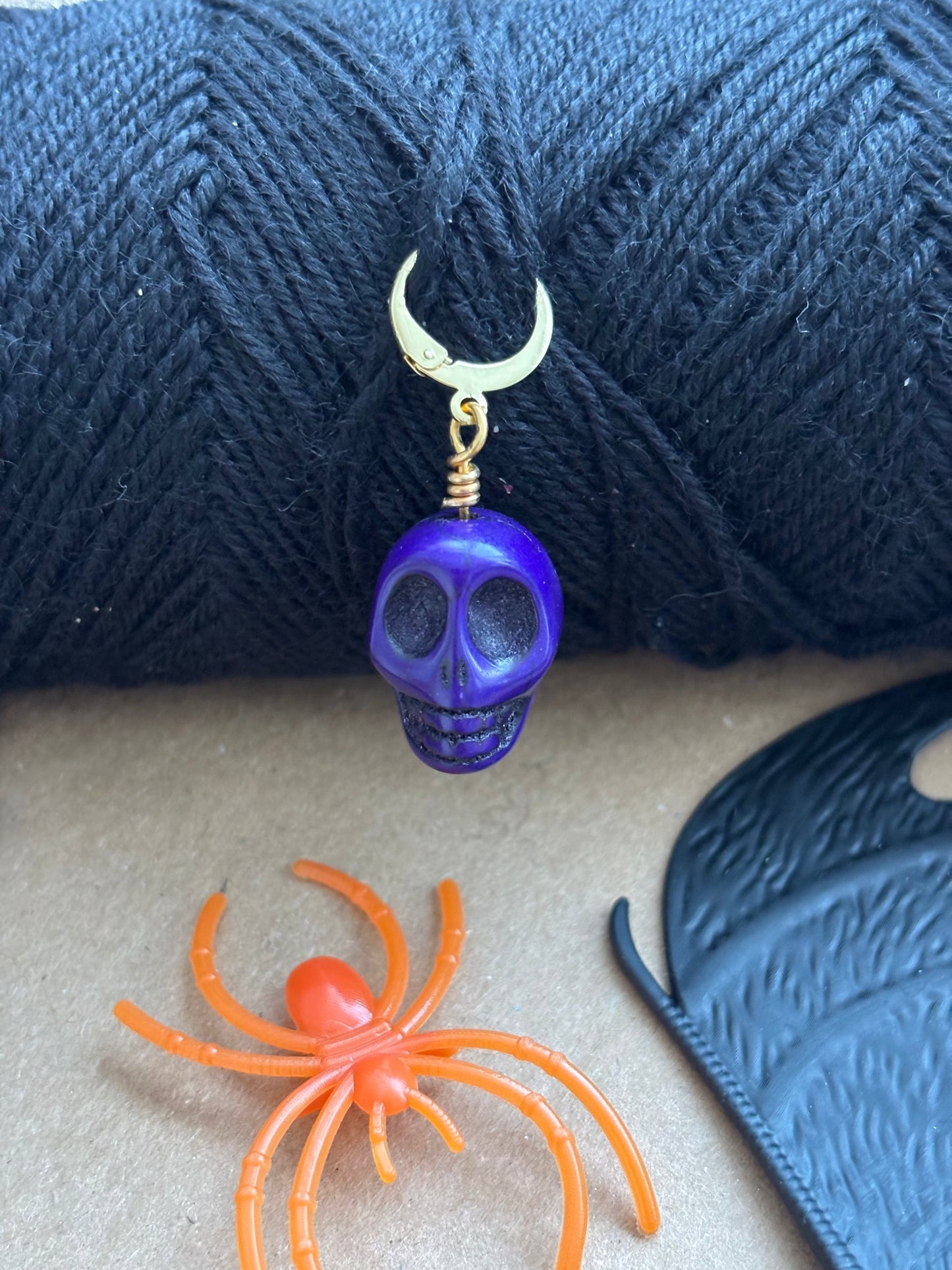 Skull stitch marker / progress keeper