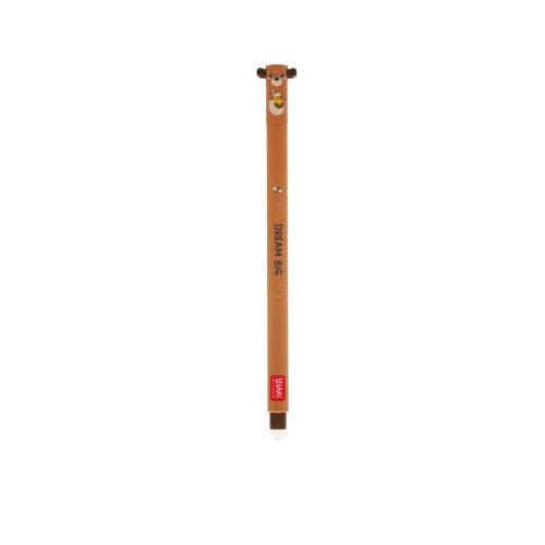 Legami Erasable Pen - Teddy Bear - Red Ink