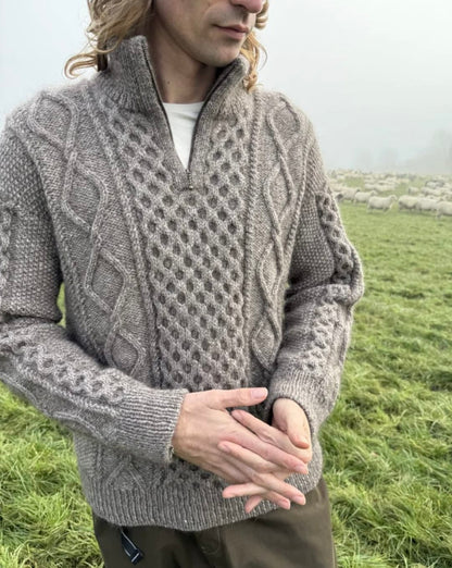 Dagmar Zipper Sweater Man by PetiteKnit