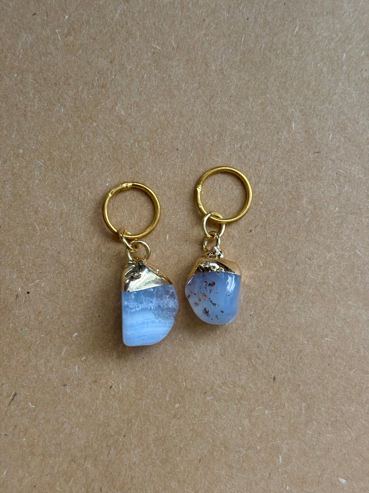 Natural Lace Agate stitch marker