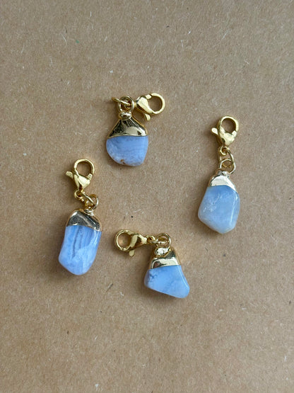 Natural Lace Agate stitch marker