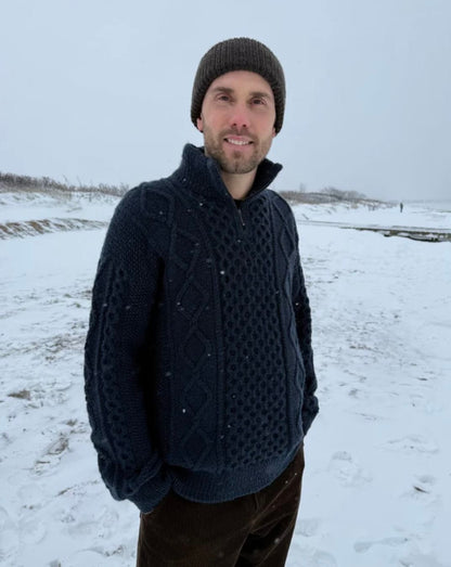 Dagmar Zipper Sweater Man by PetiteKnit