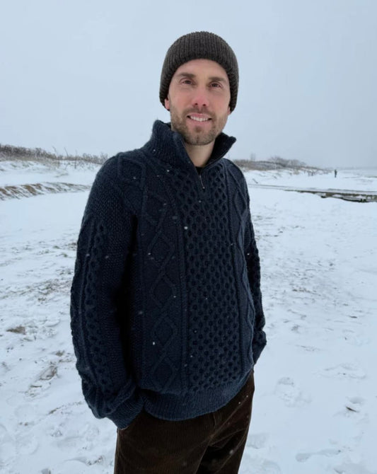 Dagmar Zipper Sweater Man by PetiteKnit