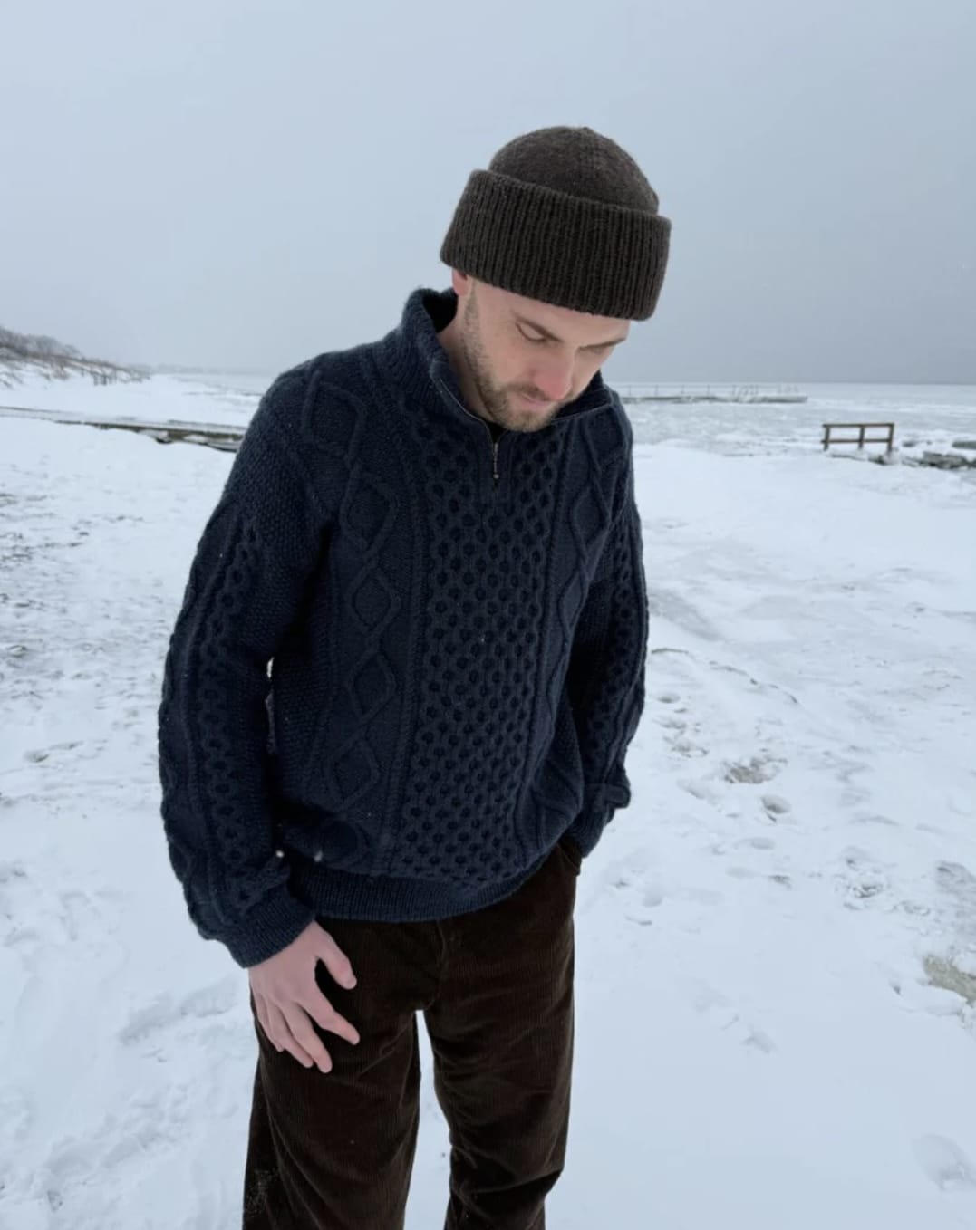 Dagmar Zipper Sweater Man by PetiteKnit