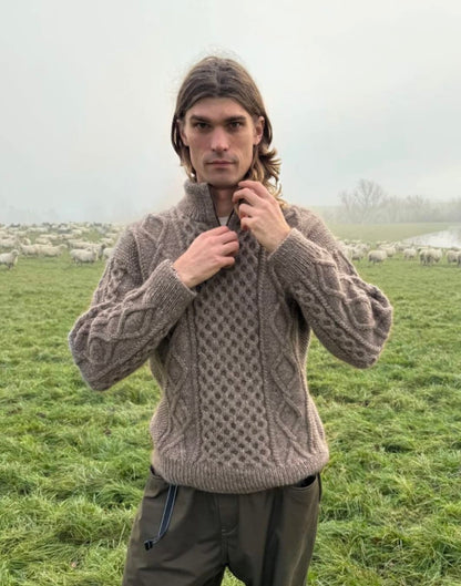 Dagmar Zipper Sweater Man by PetiteKnit