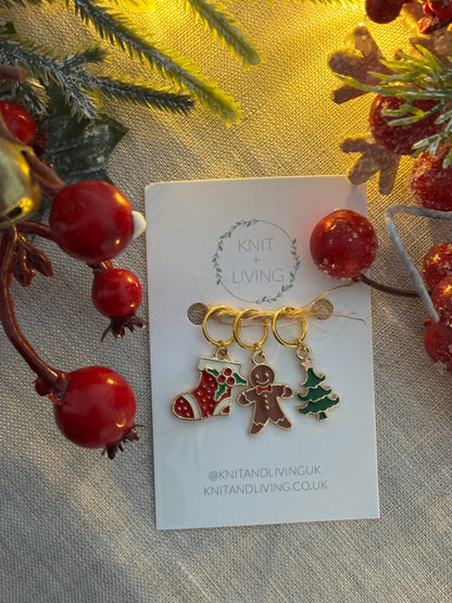 Individual Christmas Stitch Markers