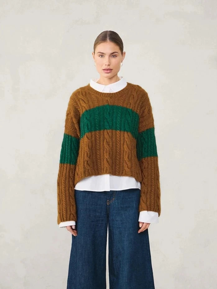 2507-01 Brady Sweater pattern by Sandnes Garn - Hard Copy