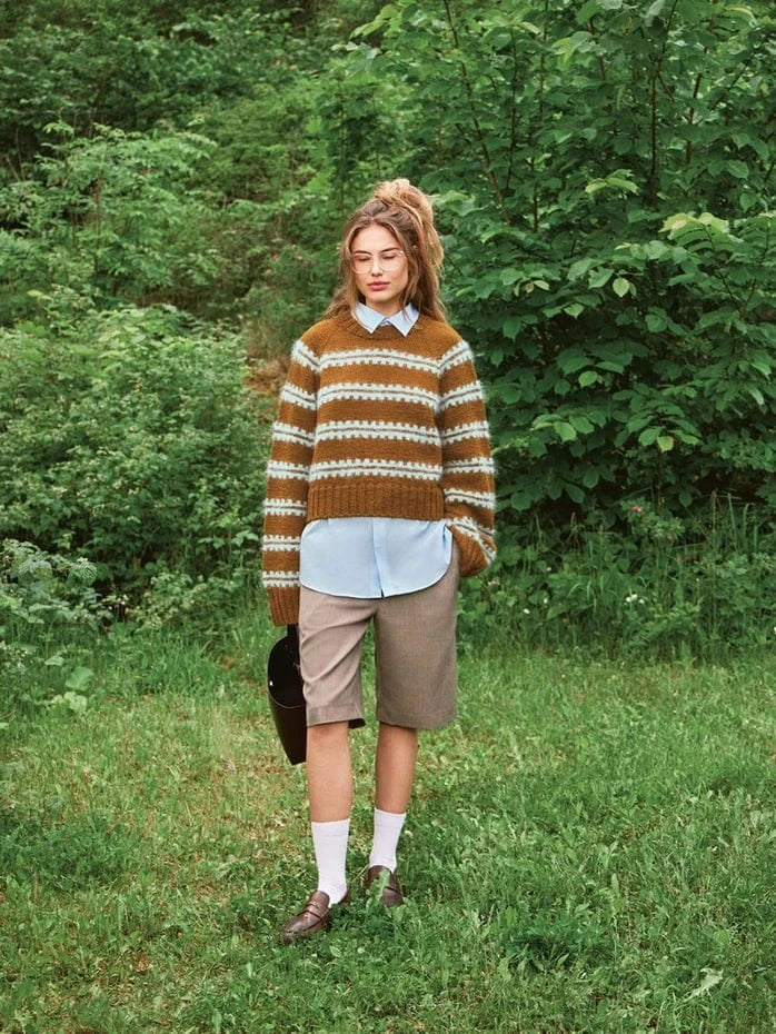 2507-08 Ridge Sweater by Sandnes Garn - Hard copy