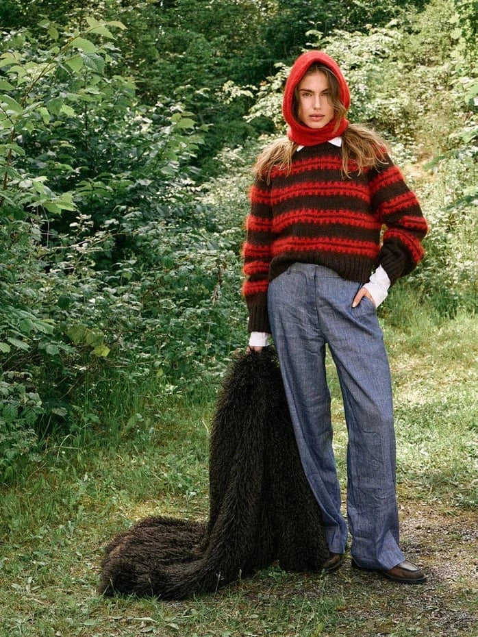 2507-08 Ridge Sweater by Sandnes Garn - Hard copy