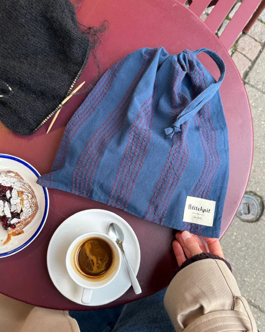 Knitter's String Bag - Night Shadow by PetiteKnit - Pre order