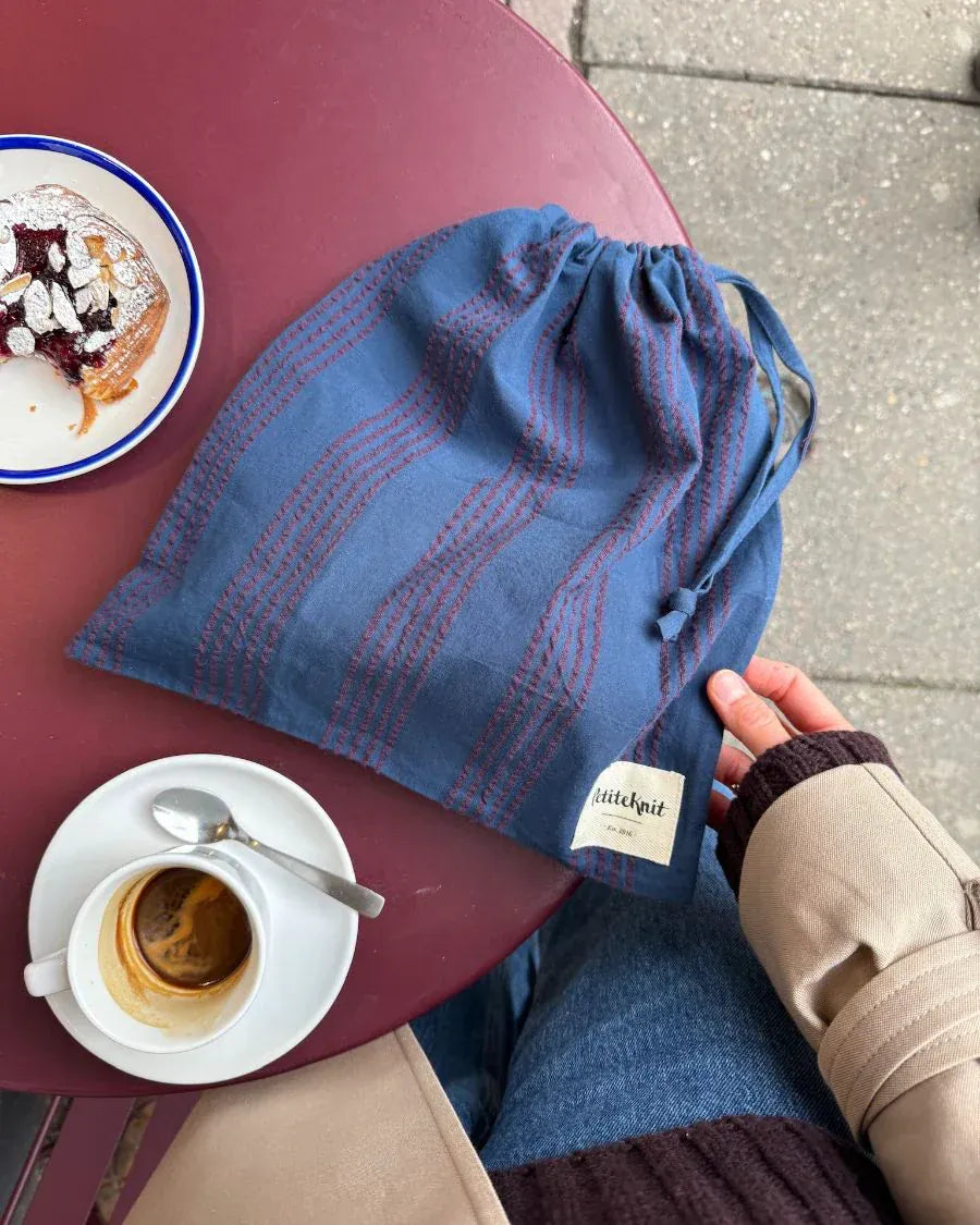 Knitter's String Bag - Night Shadow by PetiteKnit - Pre order