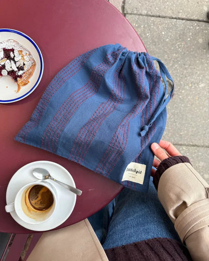 Knitter's String Bag - Night Shadow by PetiteKnit - Pre order