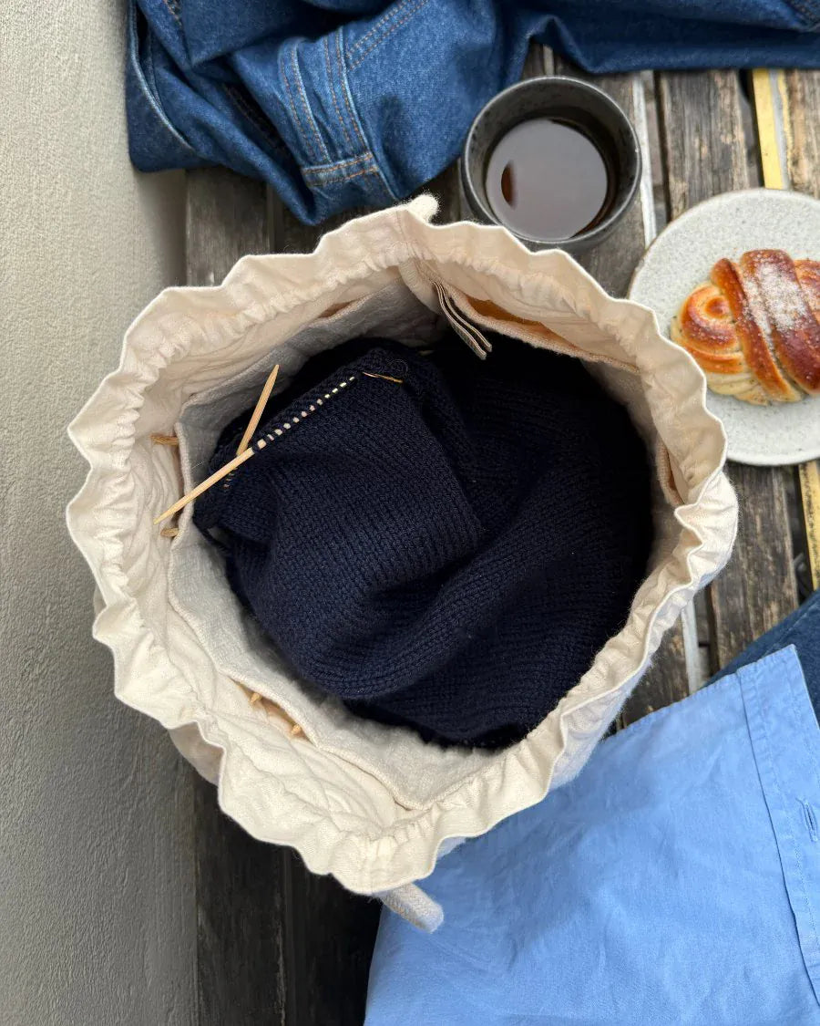 Knitters Project Bag - Cloud | PetiteKnit