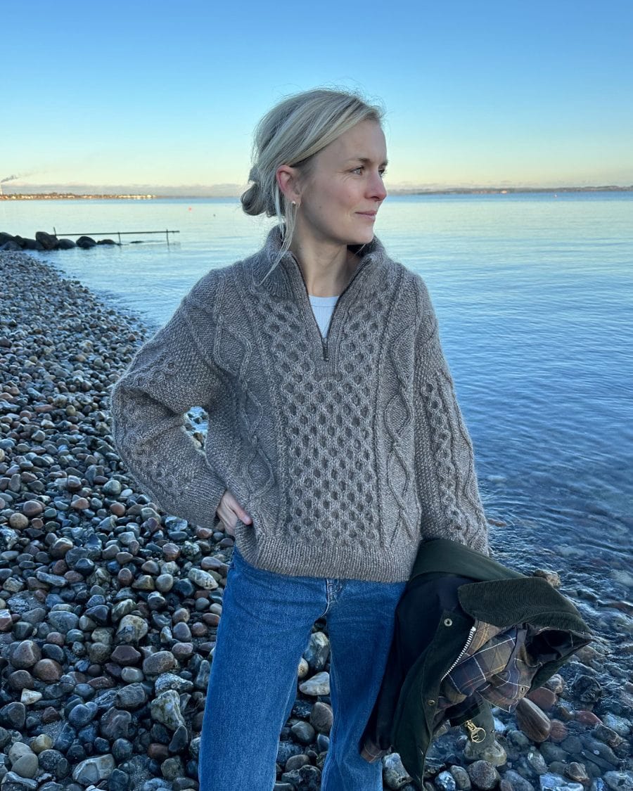 Dagmar Zipper Sweater by PetiteKnit - Hard Copy pattern