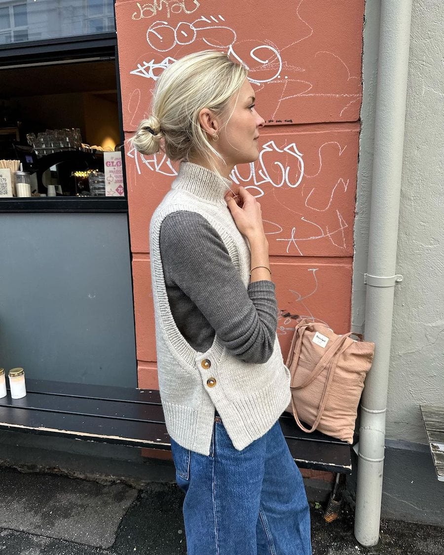 Lulu Slipover Pattern by PetiteKnit- Hard Copy Pattern – Knit and Living