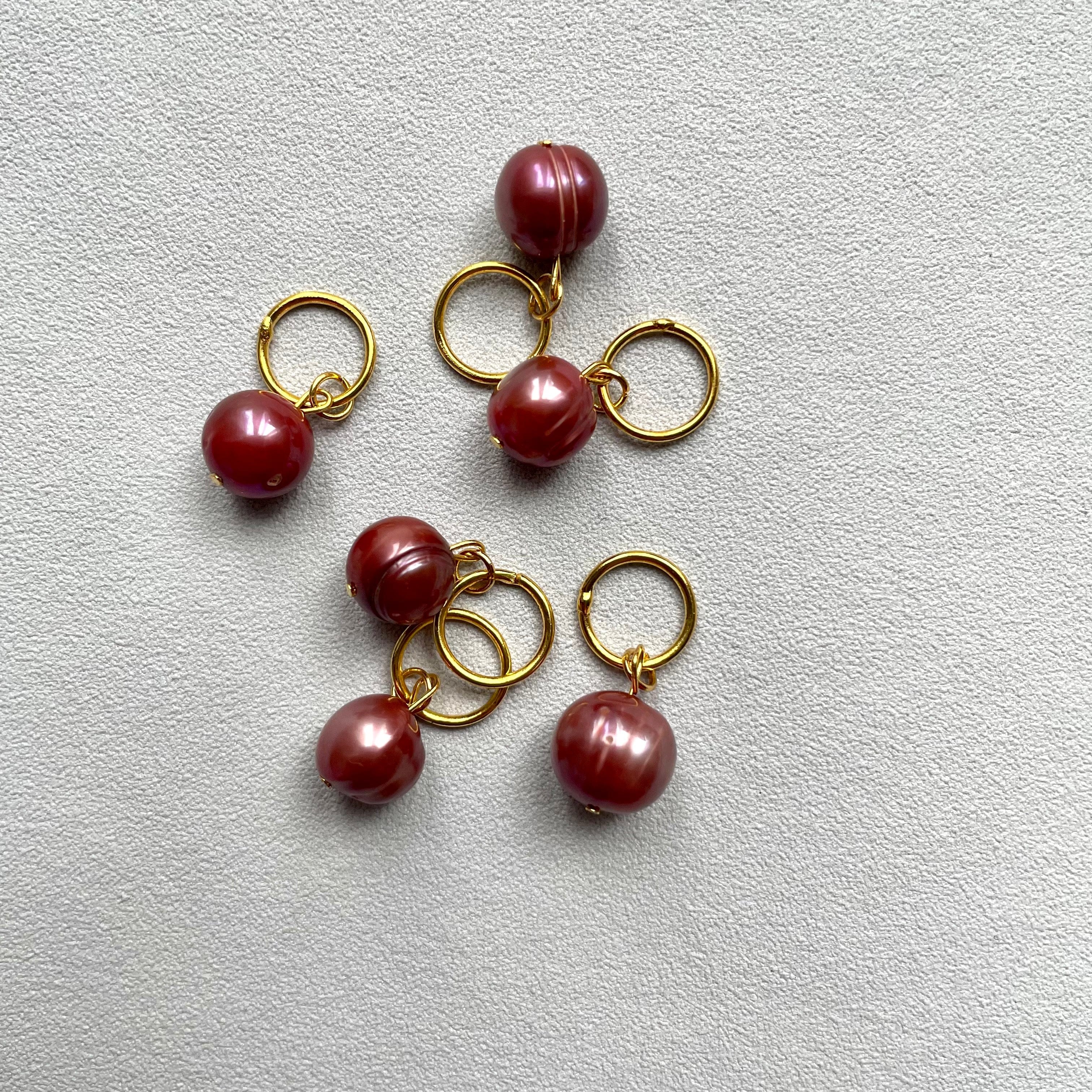 Fresh Water Pearl Stitch Markers