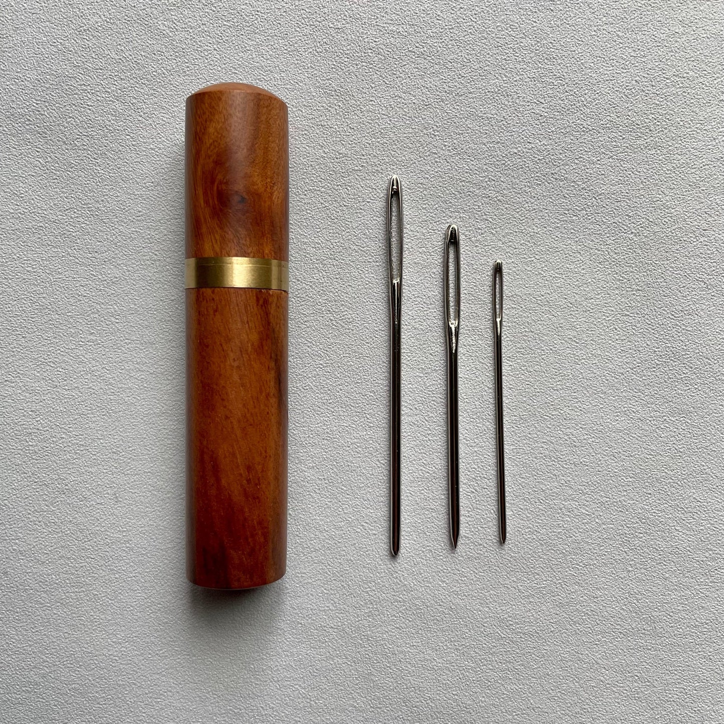 Wooden Tapestry Needle Holder