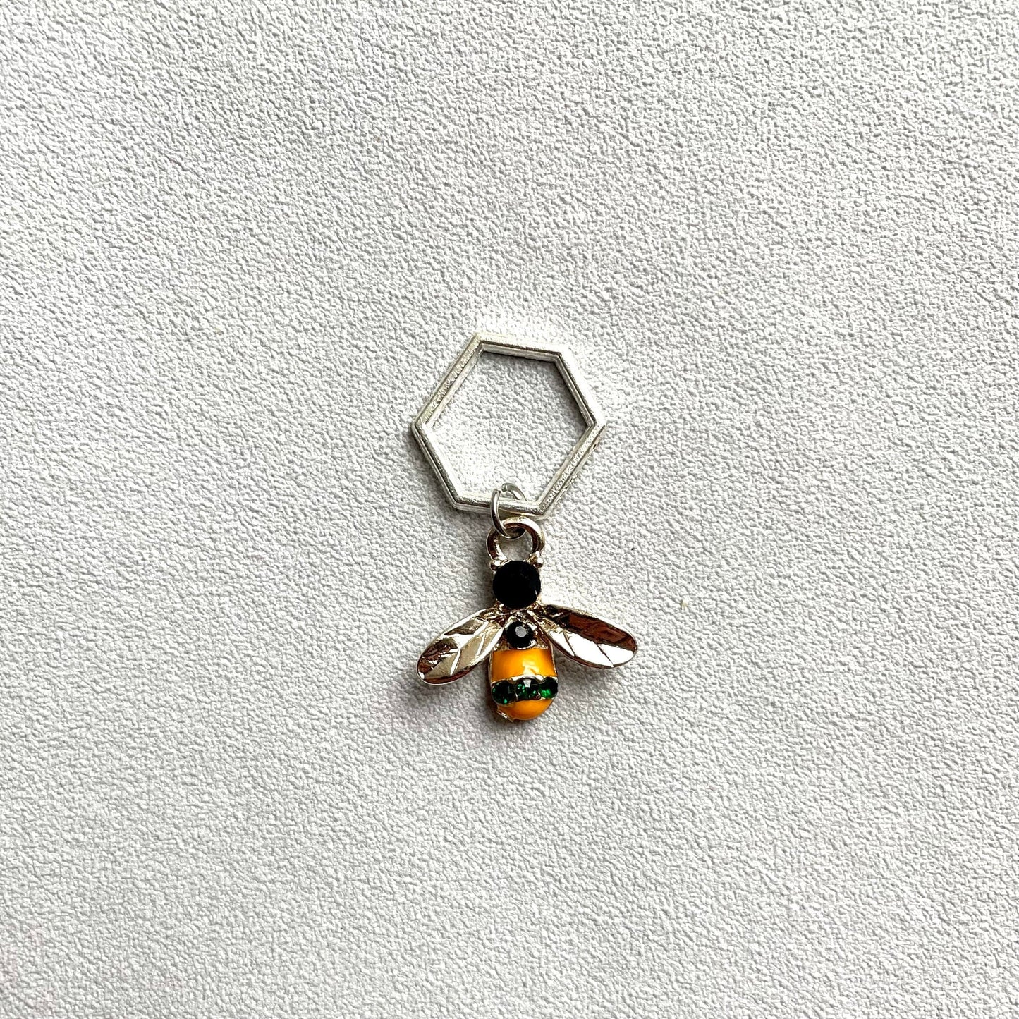 Bee Hexagon Stitch Marker