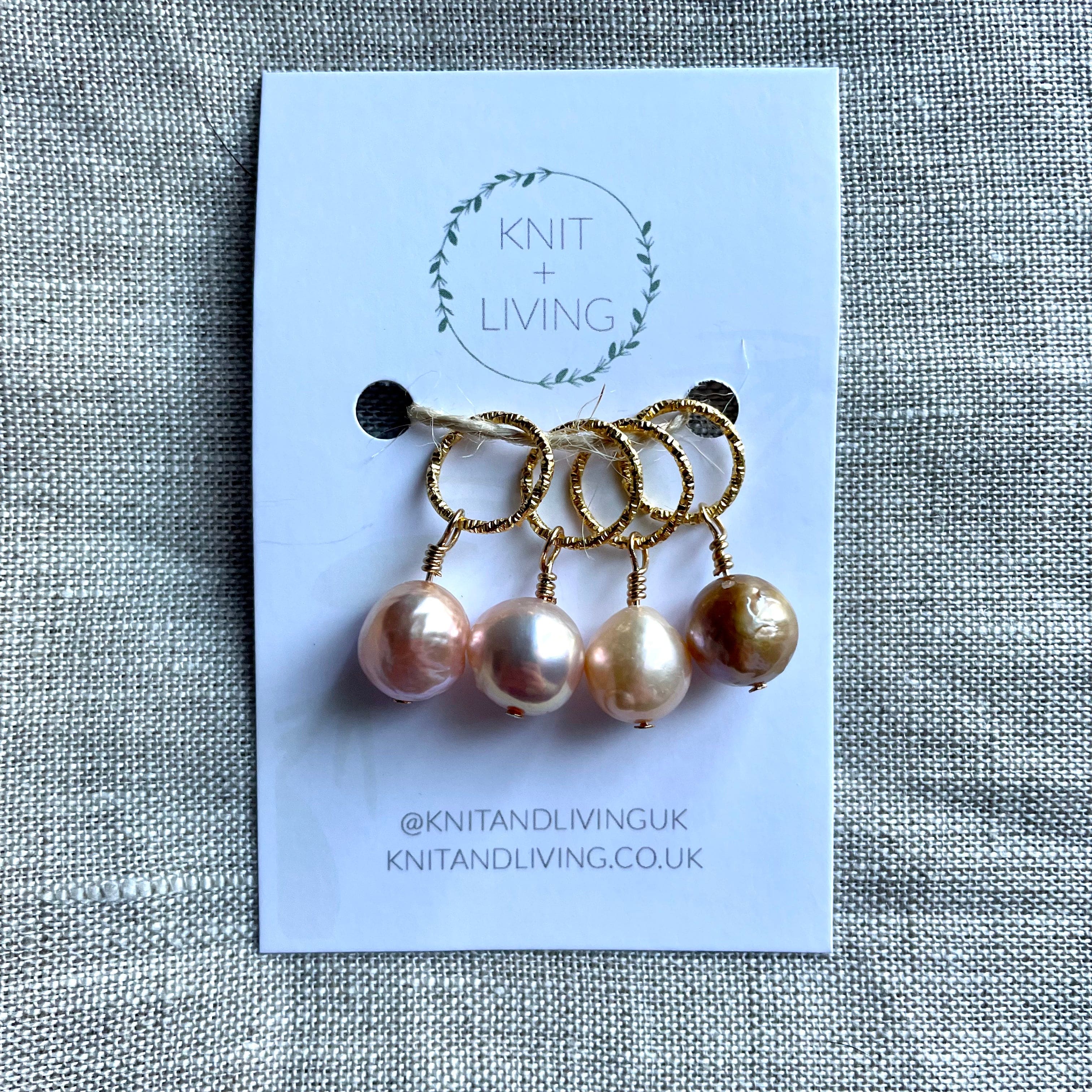 Fresh Water Pearl Stitch Markers