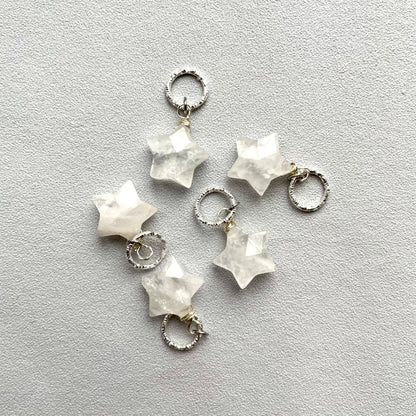 Natural Gemstone Star Stitch Marker