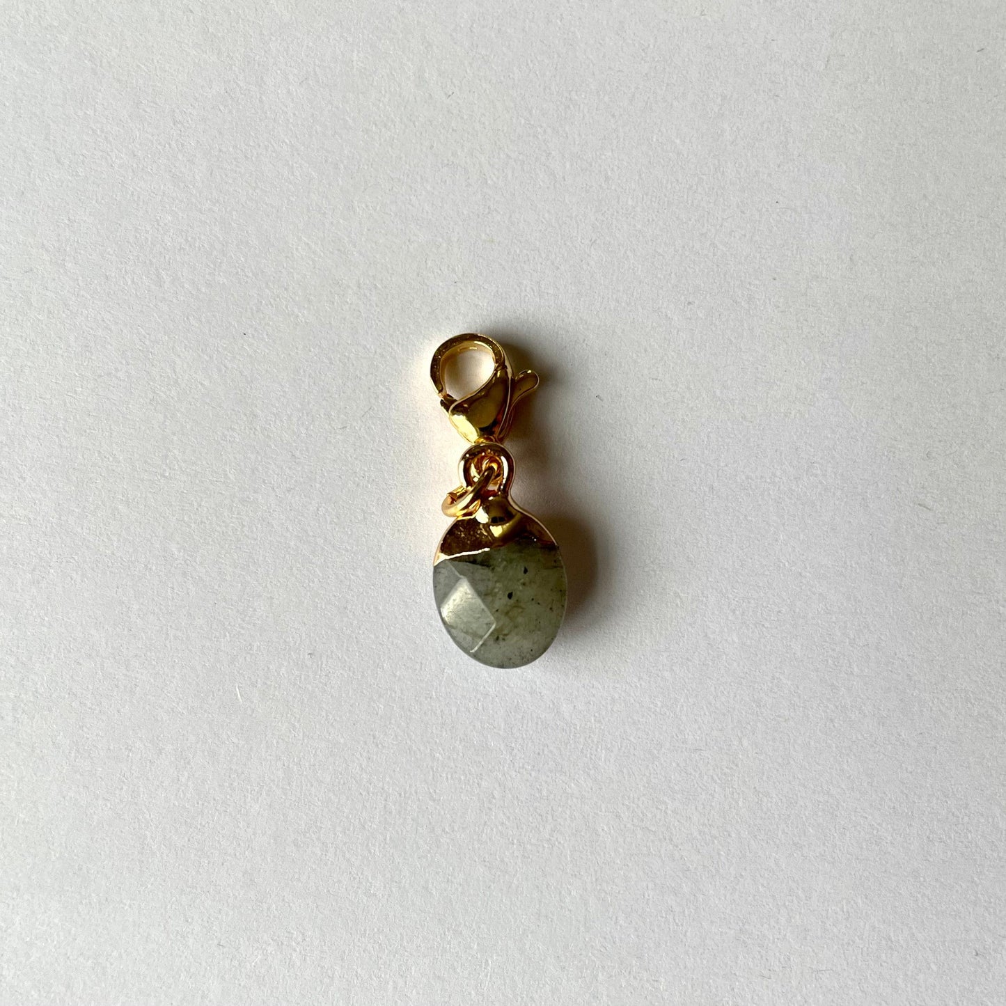 Natural Gemstone Stitch Markers - Labradorite