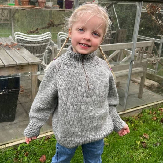 Zipper Sweater Light Junior Printed Pattern